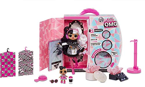 Boite coffret surprise poupée mannequin collectionnable  O.M.G. Winter Disco exclusive avec poupée mini LOL avec 25 surprises