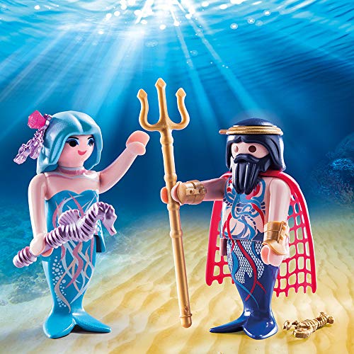 La sirène bleue de Playmobil et le dieu des mers