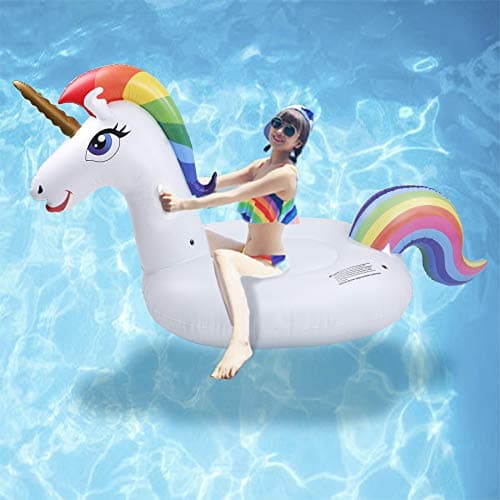 Bouée licorne gonflable géante chevauchable XXL