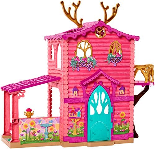 Maison de poupée Rose pour Enchantanimals Danessa Biche avec poupée