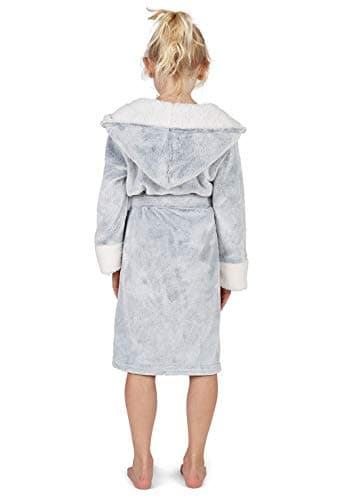Peignoir classique pour fille tout doux avec capuche en polaire CityComfort, disponible en taille  5 à 14 ans