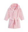 Peignoir à rayures rose pour fille Petit bateau de 2 à 5 ans