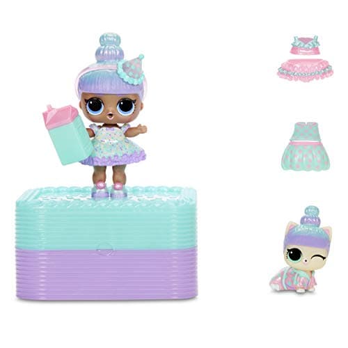 Poupée Miss Partay Doll et son animal de compagnie Fizzy packaging boîte surprise DEluxe