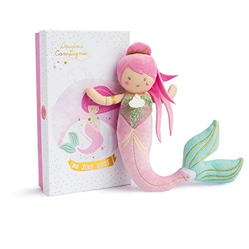 Poupée sirène rose, le doudou pour bébé