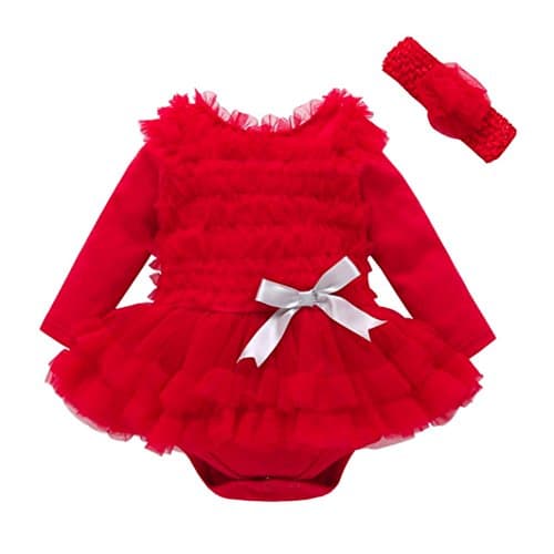 Adorable robe style Minnie pour bébé idéale pour Noël
