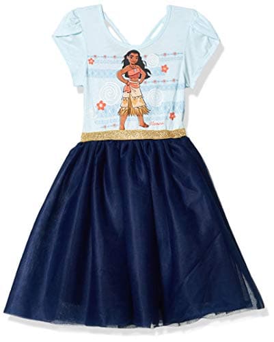 Robe bleue de soirée Vaiana pour fille