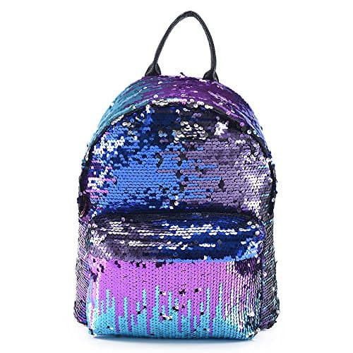 Sac à dos sequins réversibles pour l'école ou les loisirs  40cm x 38cm violet