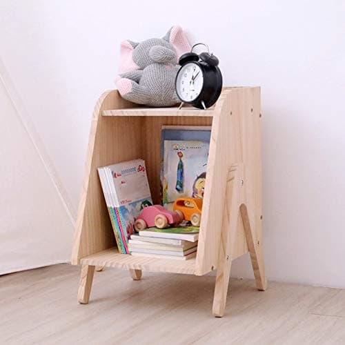 Table de chevet en bois massif au look nordique pour chambre d'enfant