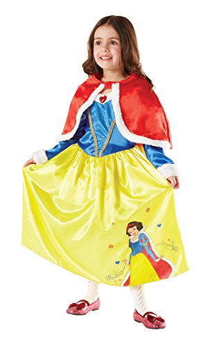Robe Blanche-Neige fille avec cape de Disney, version luxe