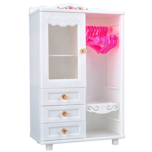 Armoire de hauteur 23 cm en plastique pour maison de poupée