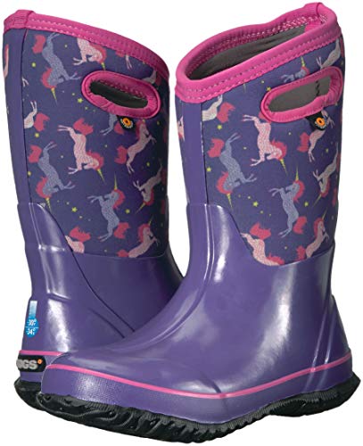 Bogs Classic bottes de pluie et de neige licorne violettes