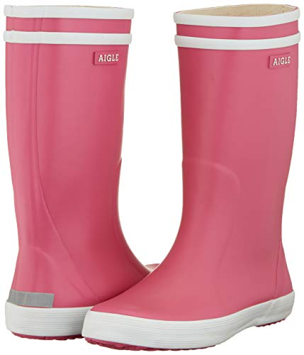 Bottes de pluie rose pour un look automnal girly