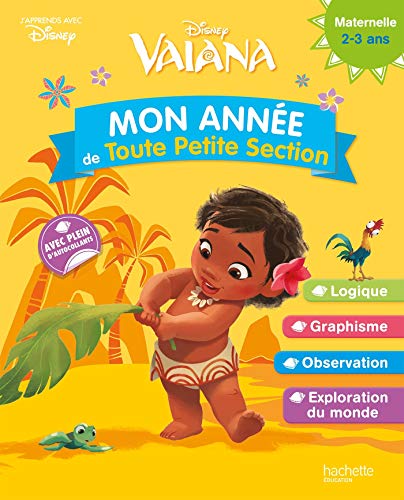 Cahier d'exercices pour la maternelle Vaiana