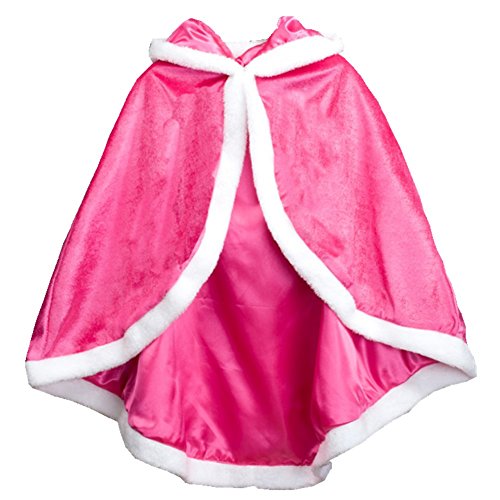 Cape rose fushia pour déguisement de princesse