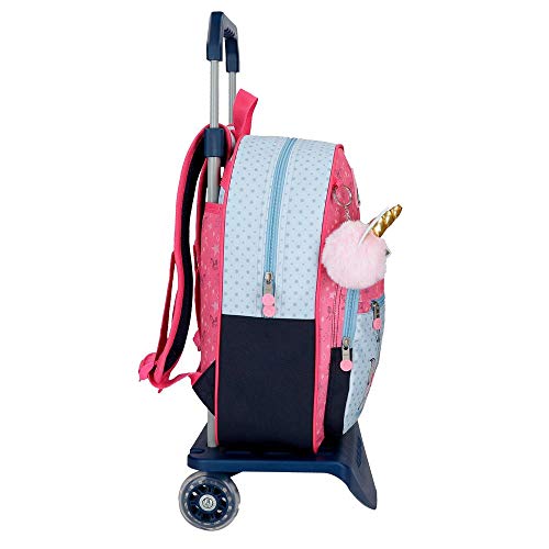 Cartable licorne Enso avec roulettes et chariot