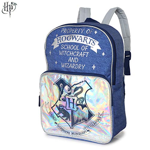 Sac à dos Harry Potter brillant argenté Harry Potter pour l'école