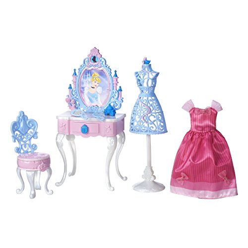 Coiffeuse Disney Cendrillon en plastique avec robe Cendrillon