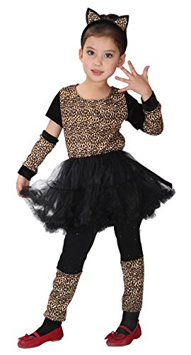 La robe tutu de petit chat de sorcière avec petites oreilles