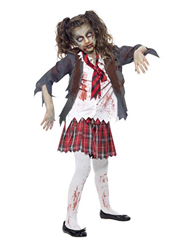 Costume d' écolière zombie pour fêter Halloween