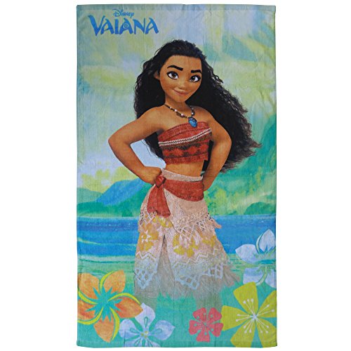 Drap de Plage Vaiana Aloha 100% Coton pour petite fille girly