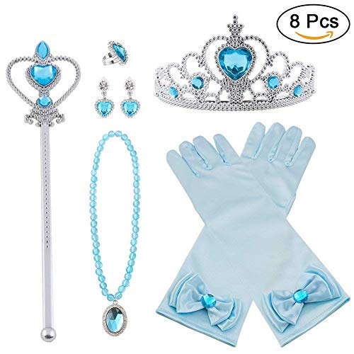 Bijoux et gants Cendrillon dont couronne