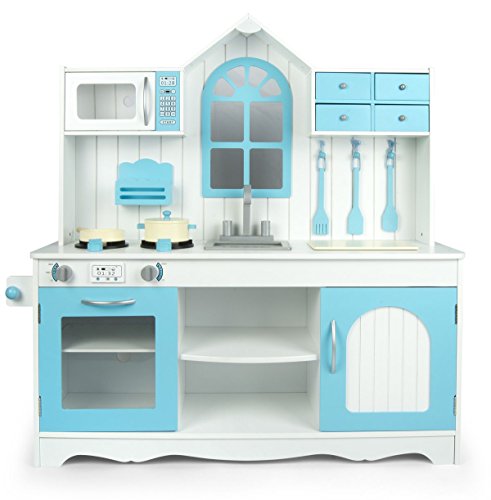 Grande cuisine pour fille aux couleurs style Frozen en bois