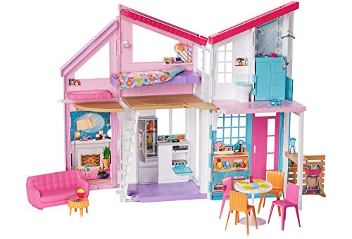 Maison de poupée Barbie à Malibu style villa contemporaine pliable
