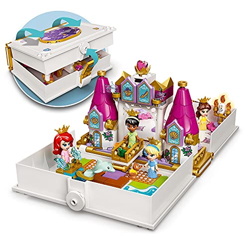 Jeu Lego Disney format livre de contes Disney avec Arielle, Bella, Cendrillon et Tiana