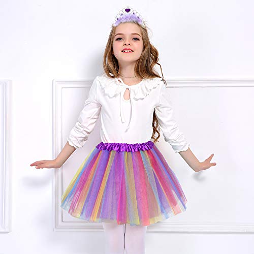 Tutu ballet arc-en-ciel pour fille