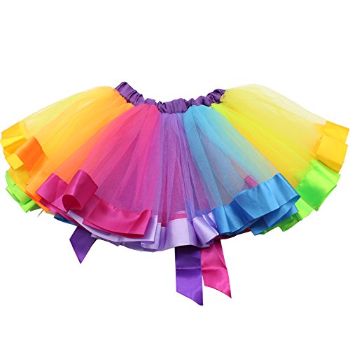 Tutu arc-en-ciel pour fille