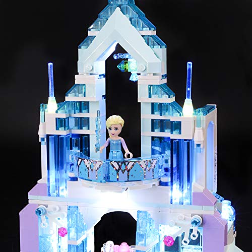 Kit de lumière Led pour palais des glaces magique d’Elsa de LEGO Disney Princess 