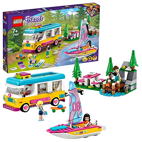 LEGO 41681 Friends Camping-Car et voilier de la forêt 