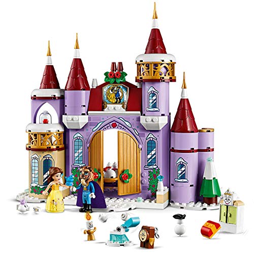 Le château de Belle en lego avec personnages Belle et la bète