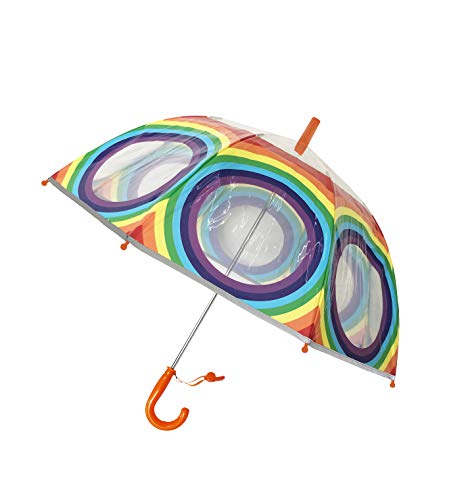 Parapluie enfant arc-en-ciel et transparent