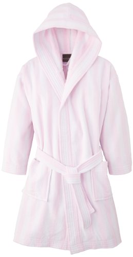 Peignoir de bain à rayures rose Essix pour fille Petit bateau de 0 à 14 ans 100 % coton éponge jacquard velours