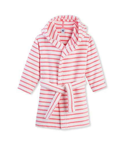 Peignoir à rayures rose pour fille Petit bateau de 2 à 5 ans