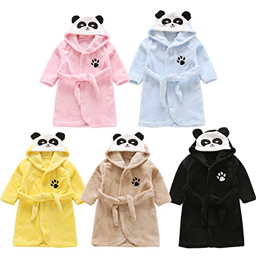 Peignoir panda avec capuche et petites oreilles pour fille différents coloris