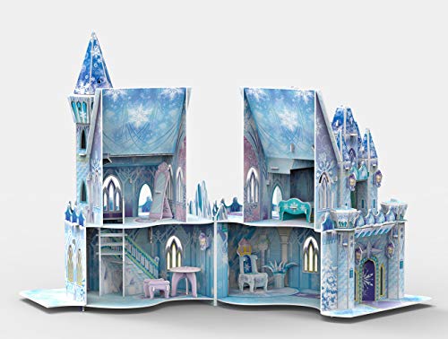 Maison de poupées à construire : le palais d'Elsa pliable