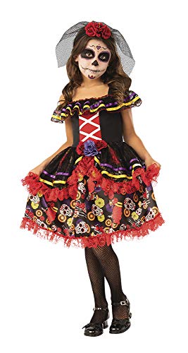 Robe d'Halloween pour fille Dia de los Muertos