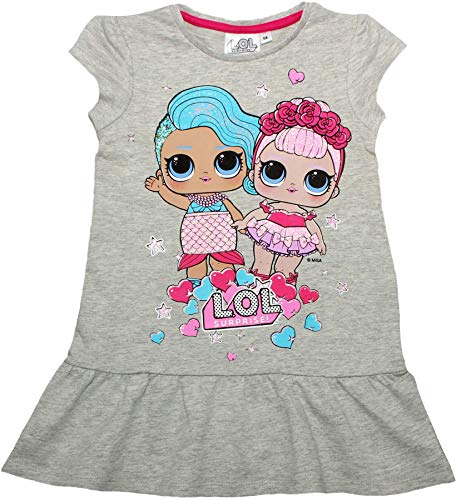 Robe LOL doll été gris chiné