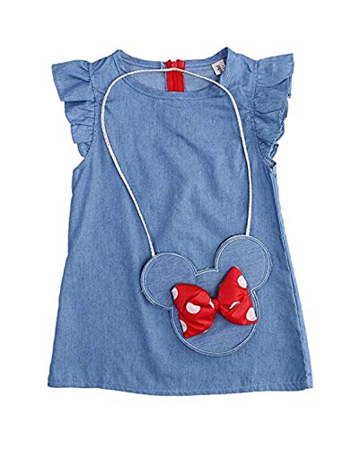 Robe Minnie en jean avec petit sac