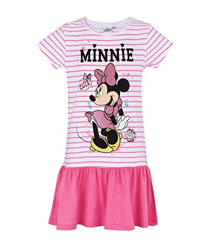 Robe Minnie Rose de Disney rayée marinière rose