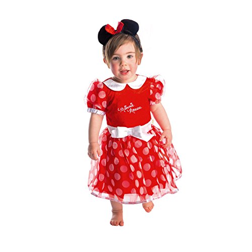 pour bébé fille Costume de princesse Minnie à manches longues avec jupe en tulle et bandeau 