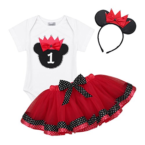 Adorable robe style Minnie pour bébé idéale pour la première Birthday party