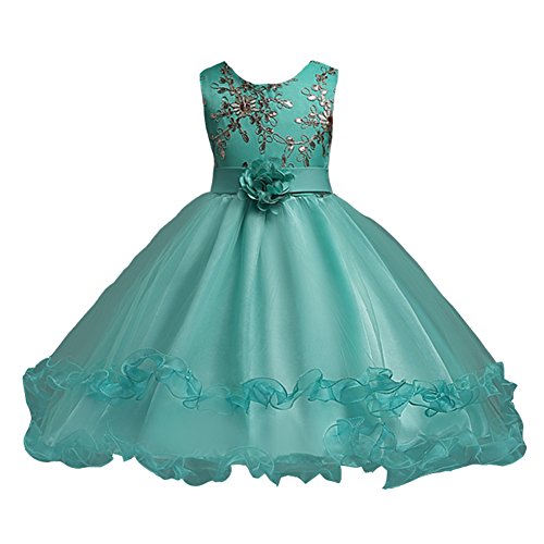 Robe princesse verte bouffante