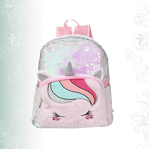 Sac à dos fille Licorne à sequins Kesyoo et peluche avec corne et oreilles