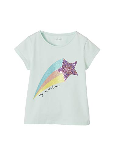 T-Shirt magique fille à paillette réversible étoile filante Arc-en-ciel Verdaubet