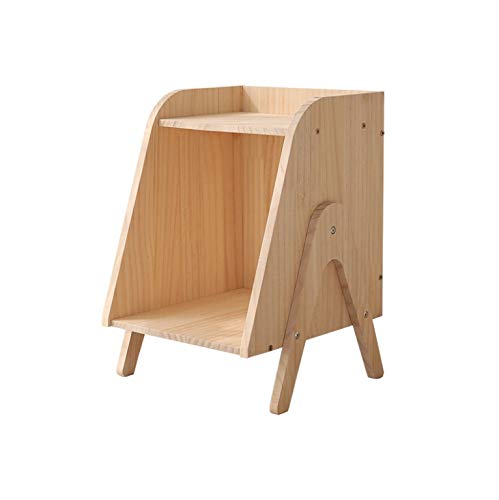 Table de chevet en bois massif au look nordique pour chambre d'enfant