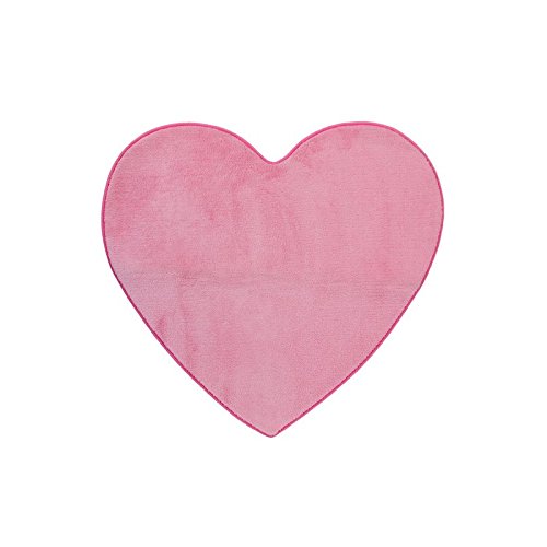 Tapis rose en forme de coeur pour une chambre Girly