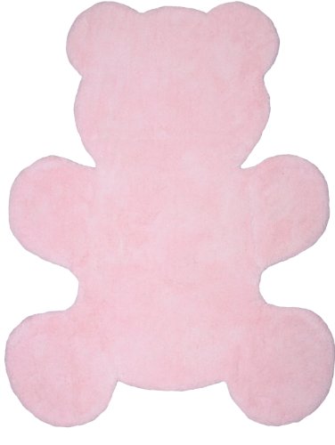 Tapis rose en forme nounours  en Coton